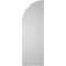 Ekena Millwork Quarter Round Top Right Surface Mount PVC Gable Vent w/ 3-1/2"W x 1"P Standard Frame, 12"W x 36"H GVPQR12X3601SN - alternate 3